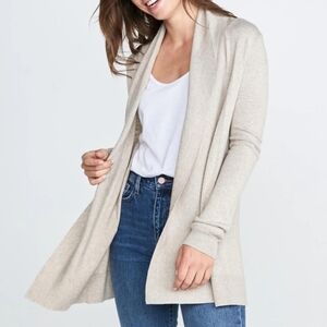 A New Day Heather Oat Long Cardigan